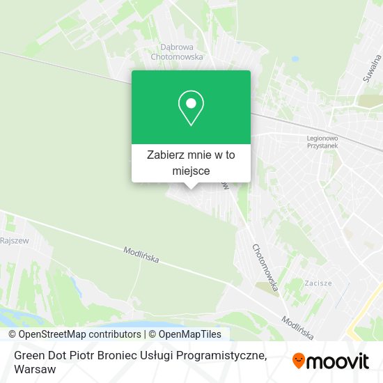 Mapa Green Dot Piotr Broniec Usługi Programistyczne