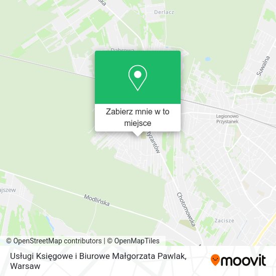 Mapa Usługi Księgowe i Biurowe Małgorzata Pawlak