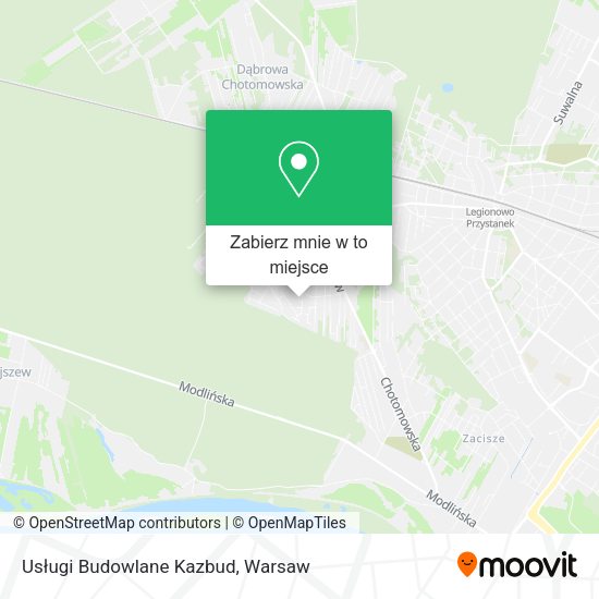 Mapa Usługi Budowlane Kazbud