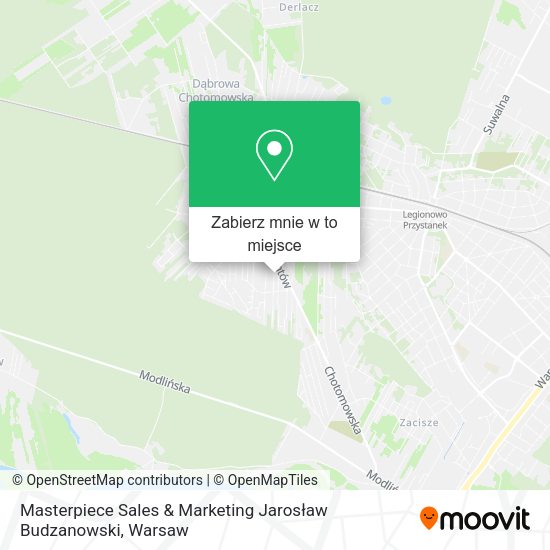 Mapa Masterpiece Sales & Marketing Jarosław Budzanowski