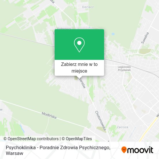 Mapa Psychoklinika - Poradnie Zdrowia Psychicznego