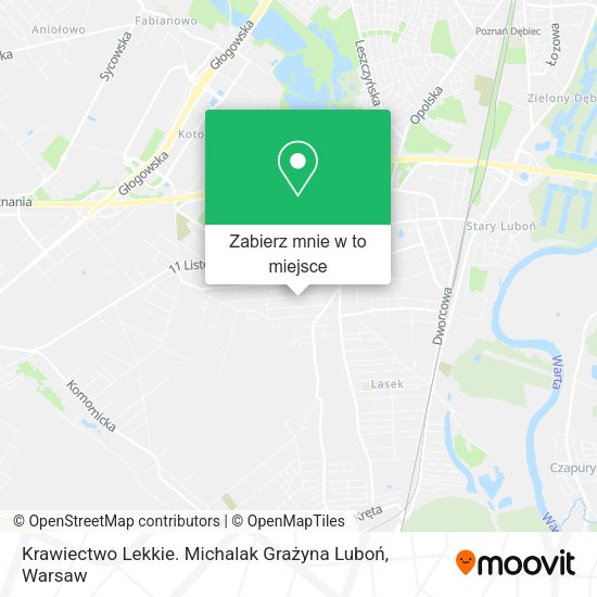 Mapa Krawiectwo Lekkie. Michalak Grażyna Luboń