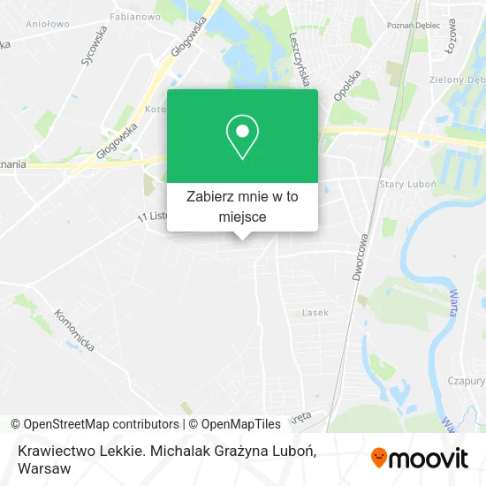 Mapa Krawiectwo Lekkie. Michalak Grażyna Luboń