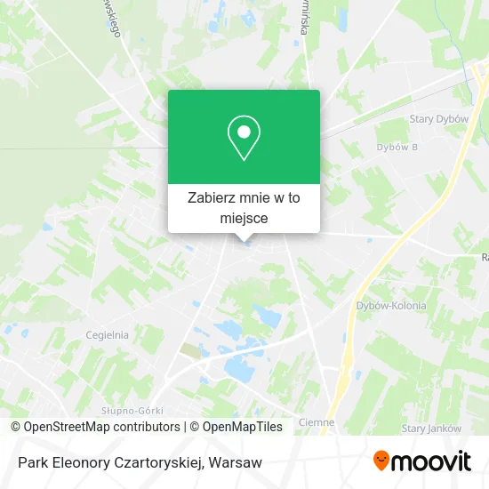 Mapa Park Eleonory Czartoryskiej