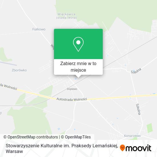 Mapa Stowarzyszenie Kulturalne im. Praksedy Lemańskiej