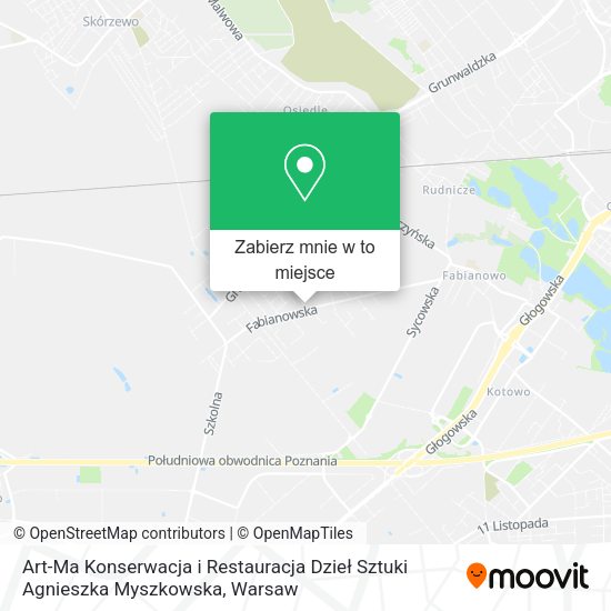 Mapa Art-Ma Konserwacja i Restauracja Dzieł Sztuki Agnieszka Myszkowska