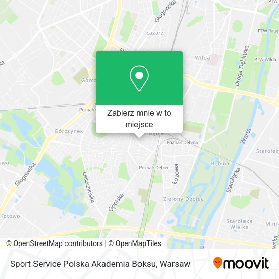 Mapa Sport Service Polska Akademia Boksu