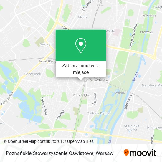 Mapa Poznańskie Stowarzyszenie Oświatowe