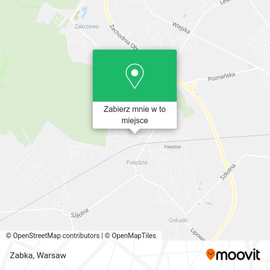 Mapa Zabka