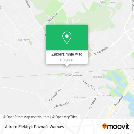 Mapa Altrom Elektryk Poznań