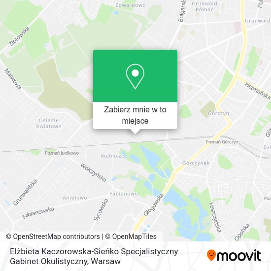 Mapa Elżbieta Kaczorowska-Sieńko Specjalistyczny Gabinet Okulistyczny