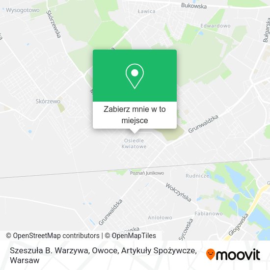 Mapa Szeszuła B. Warzywa, Owoce, Artykuły Spożywcze