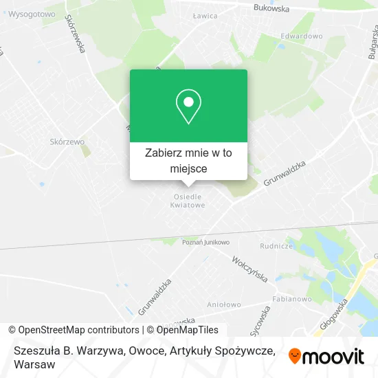 Mapa Szeszuła B. Warzywa, Owoce, Artykuły Spożywcze