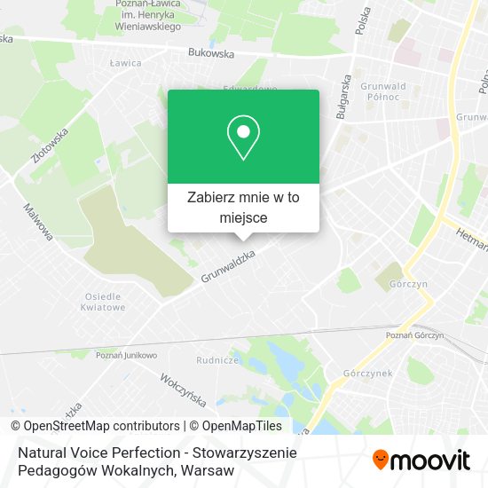 Mapa Natural Voice Perfection - Stowarzyszenie Pedagogów Wokalnych