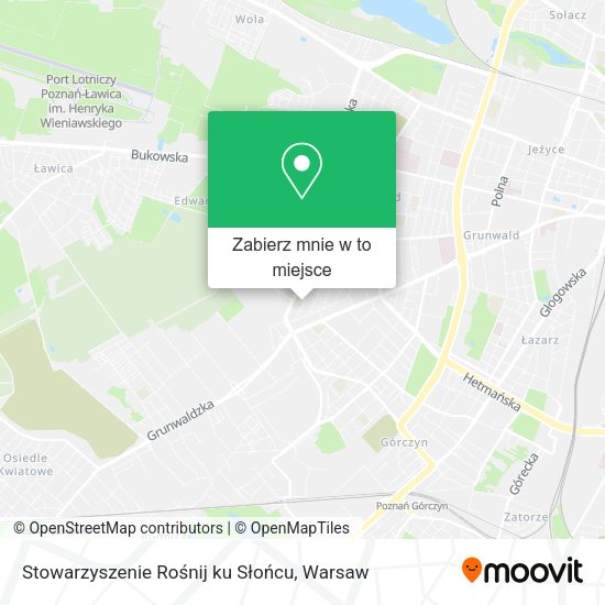 Mapa Stowarzyszenie Rośnij ku Słońcu