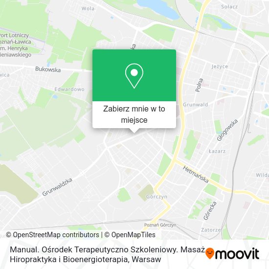 Mapa Manual. Ośrodek Terapeutyczno Szkoleniowy. Masaż Hiropraktyka i Bioenergioterapia