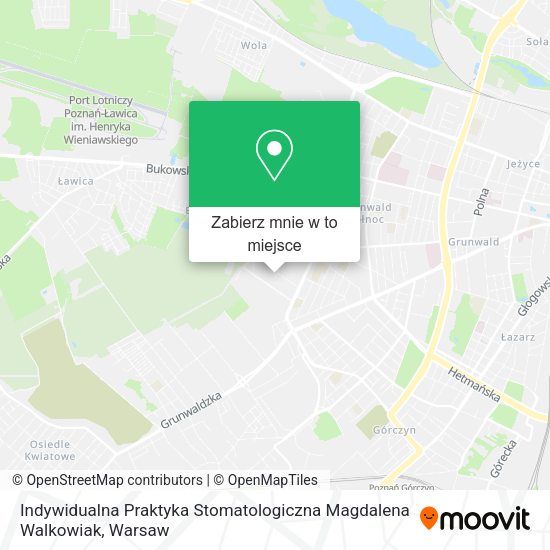 Mapa Indywidualna Praktyka Stomatologiczna Magdalena Walkowiak