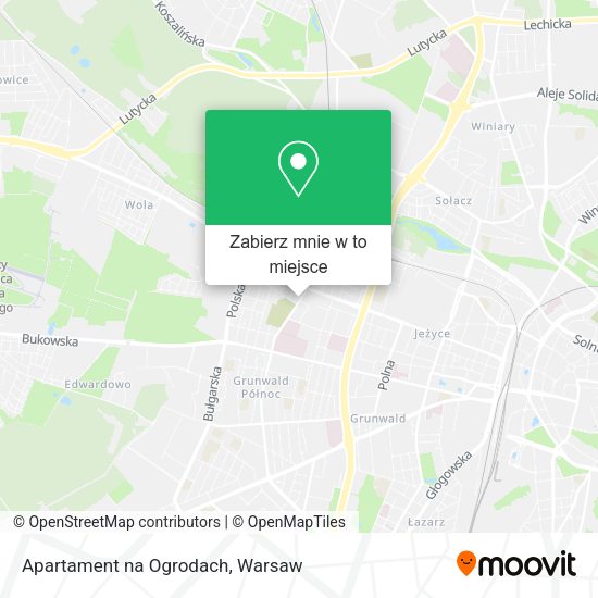 Mapa Apartament na Ogrodach