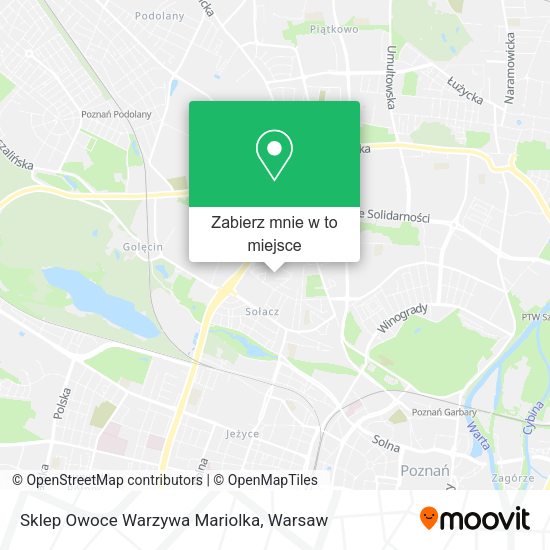 Mapa Sklep Owoce Warzywa Mariolka