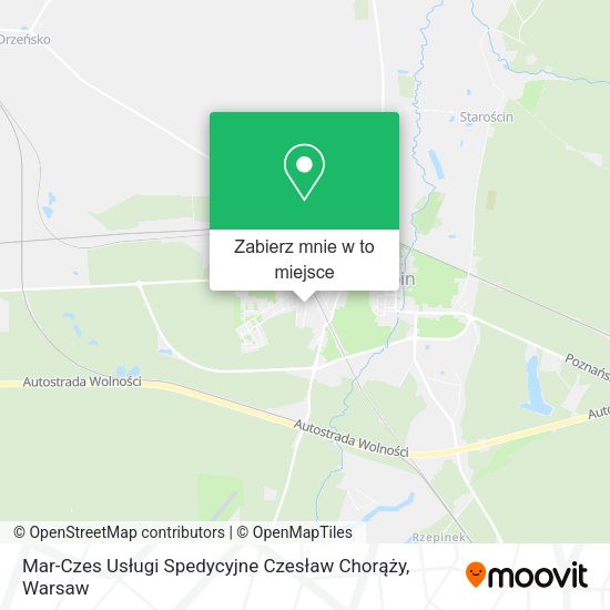 Mapa Mar-Czes Usługi Spedycyjne Czesław Chorąży