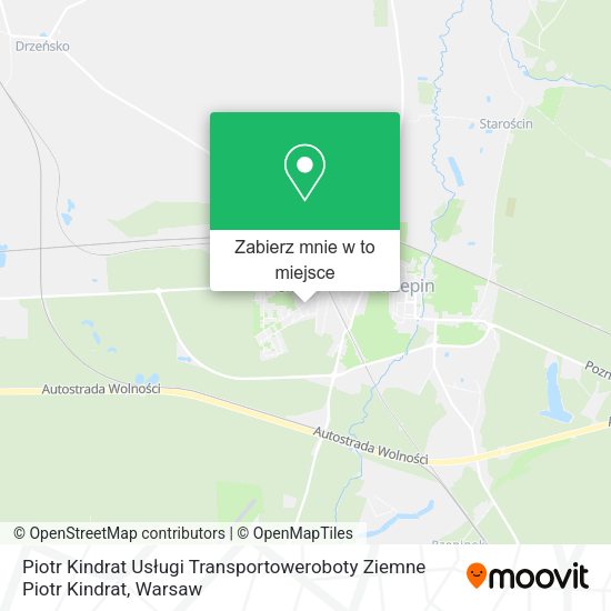 Mapa Piotr Kindrat Usługi Transportoweroboty Ziemne Piotr Kindrat