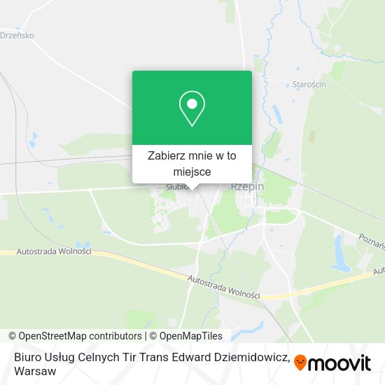 Mapa Biuro Usług Celnych Tir Trans Edward Dziemidowicz