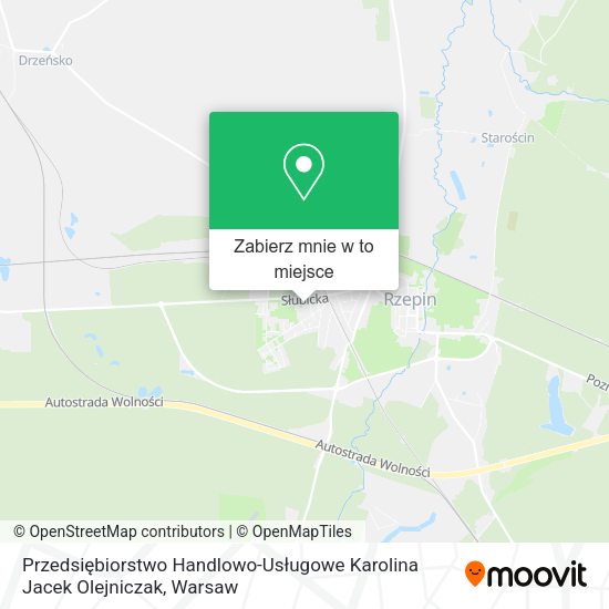 Mapa Przedsiębiorstwo Handlowo-Usługowe Karolina Jacek Olejniczak