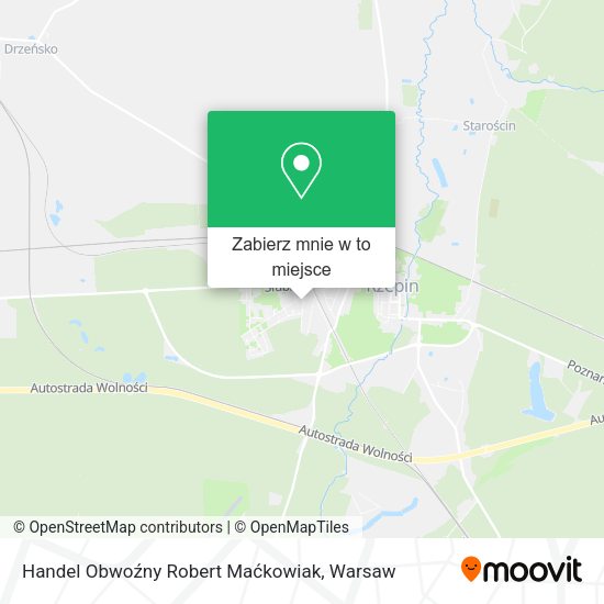 Mapa Handel Obwoźny Robert Maćkowiak