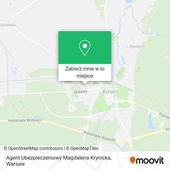 Mapa Agent Ubezpieczeniowy Magdalena Krynicka