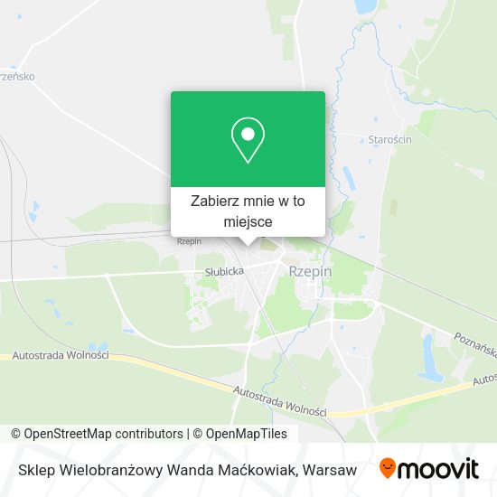 Mapa Sklep Wielobranżowy Wanda Maćkowiak