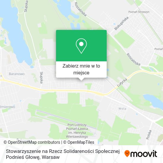 Mapa Stowarzyszenie na Rzecz Solidareności Społecznej Podnieś Głowę