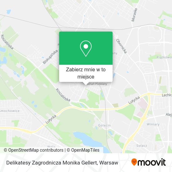 Mapa Delikatesy Zagrodnicza Monika Gellert