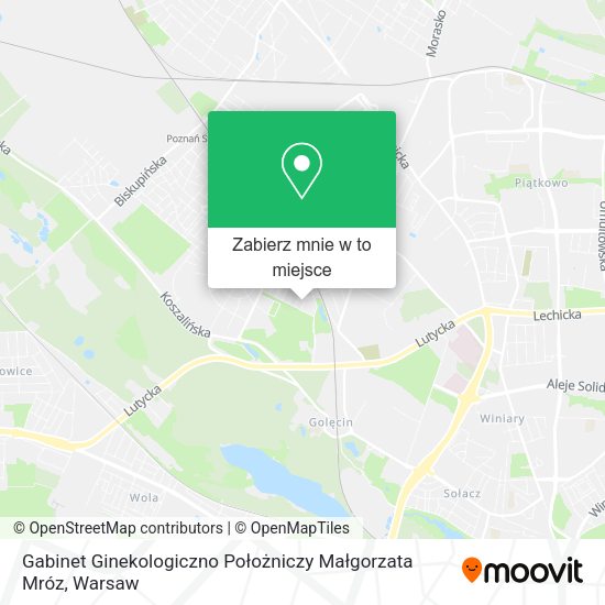 Mapa Gabinet Ginekologiczno Położniczy Małgorzata Mróz