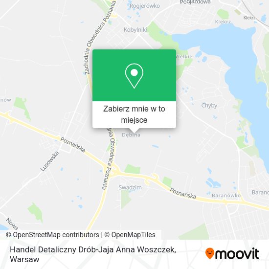 Mapa Handel Detaliczny Drób-Jaja Anna Woszczek