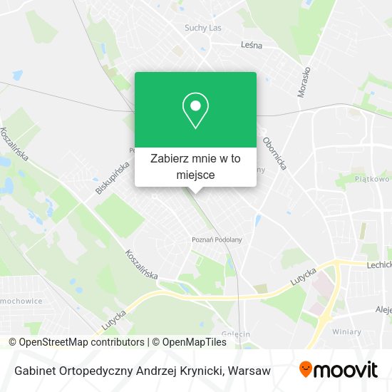 Mapa Gabinet Ortopedyczny Andrzej Krynicki