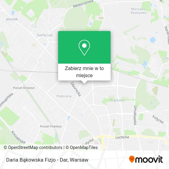 Mapa Daria Bąkowska Fizjo - Dar