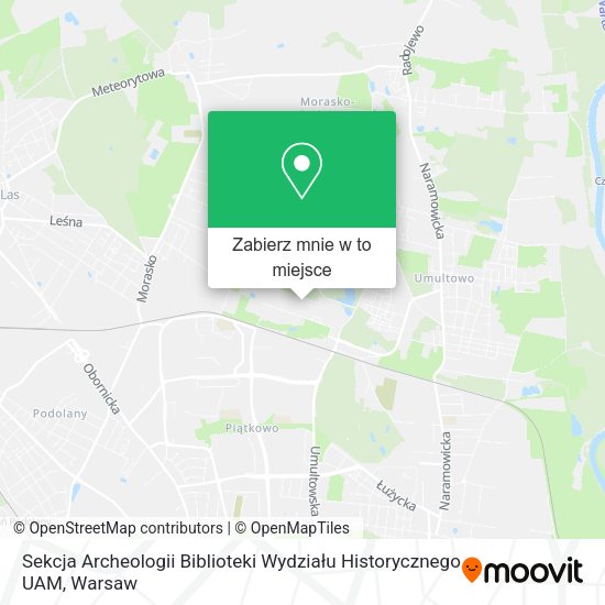 Mapa Sekcja Archeologii Biblioteki Wydziału Historycznego UAM
