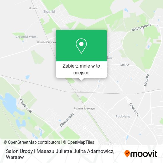 Mapa Salon Urody i Masazu Juliette Julita Adamowicz