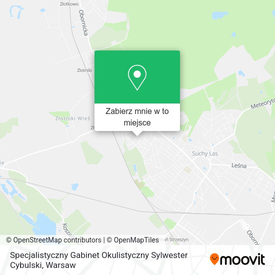 Mapa Specjalistyczny Gabinet Okulistyczny Sylwester Cybulski