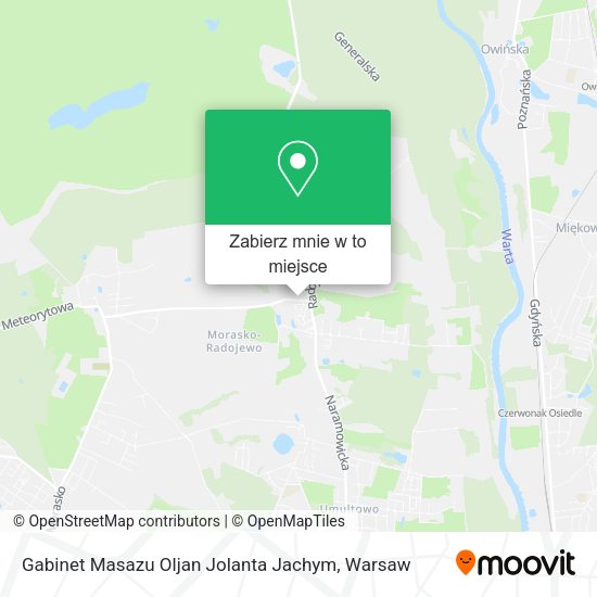 Mapa Gabinet Masazu Oljan Jolanta Jachym