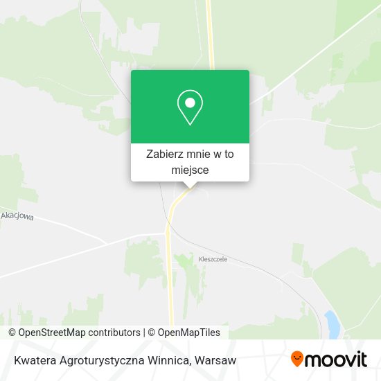 Mapa Kwatera Agroturystyczna Winnica