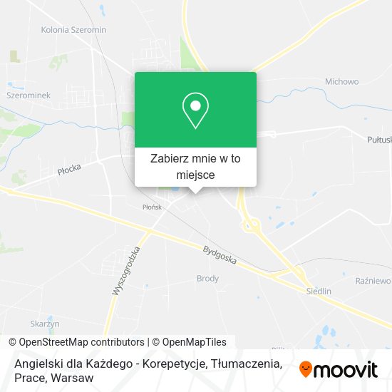 Mapa Angielski dla Każdego - Korepetycje, Tłumaczenia, Prace