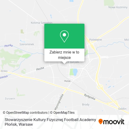 Mapa Stowarzyszenie Kultury Fizycznej Football Academy Płońsk