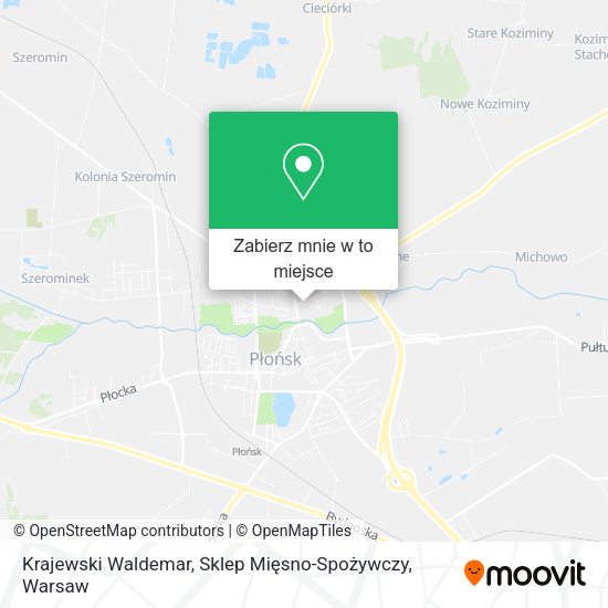 Mapa Krajewski Waldemar, Sklep Mięsno-Spożywczy