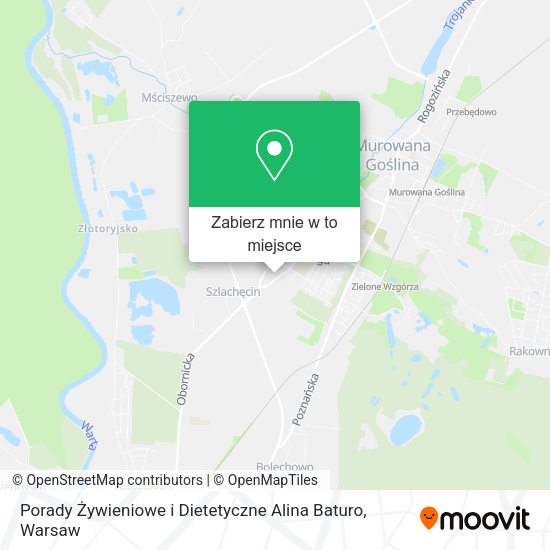 Mapa Porady Żywieniowe i Dietetyczne Alina Baturo