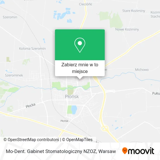 Mapa Mo-Dent. Gabinet Stomatologiczny NZOZ