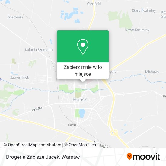 Mapa Drogeria Zacisze Jacek