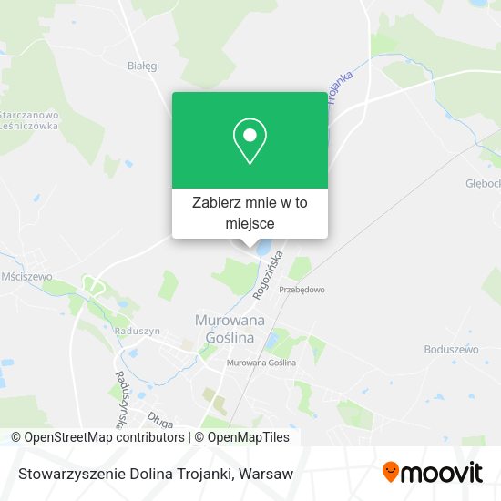 Mapa Stowarzyszenie Dolina Trojanki