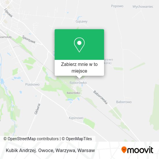 Mapa Kubik Andrzej. Owoce, Warzywa