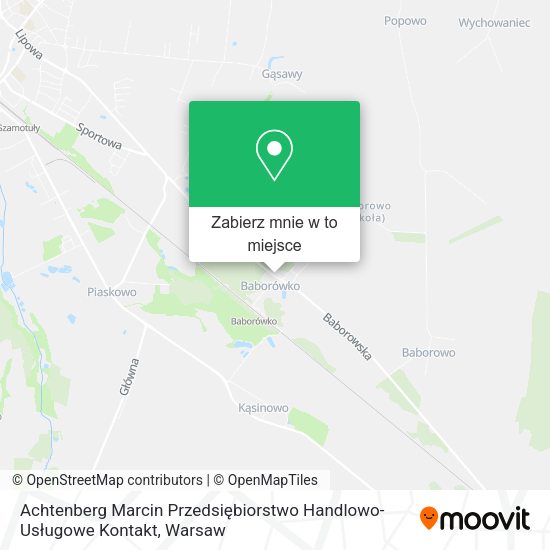 Mapa Achtenberg Marcin Przedsiębiorstwo Handlowo-Usługowe Kontakt